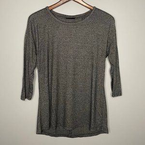 Metaphor Grey Long-Sleeve Shirt, Size Medium